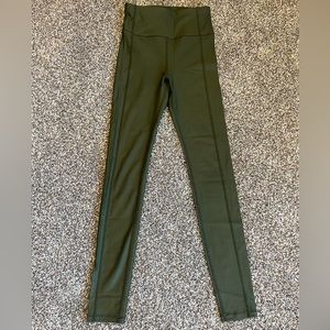 SWEATY BETTY full length luxe high shine olive legging, XS